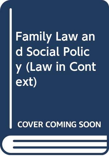 Book Family law and social policy (Law in context) free