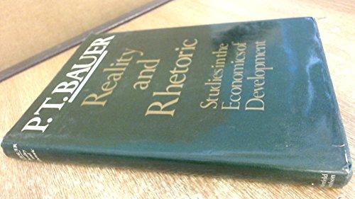 Book Reality and Rhetoric: Studies in the Economics of Development free