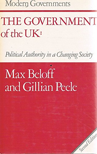 Book The Government of the Uk: Political Authority in a Changing Society (Modern Governments) free