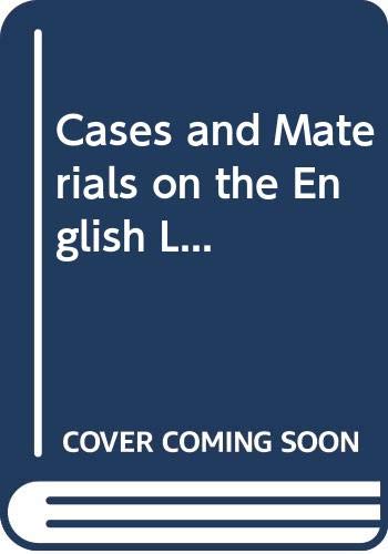 Book Cases And Materials On The English L... free