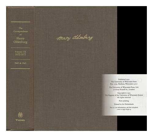 Book The Correspondence of Henry Oldenburg, Vol. 9: 1672-1673 free