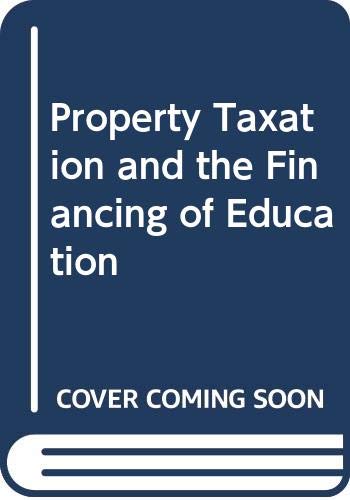 Book Property Taxation and the Finance of Education (Tred Series) free