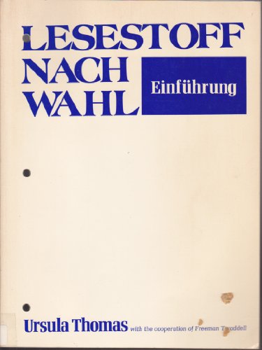 Book Lesestoff Nach Wahl: Einfuhrung (german Edition) free