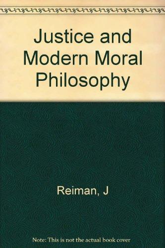 Book Justice and Modern Moral Philosophy free