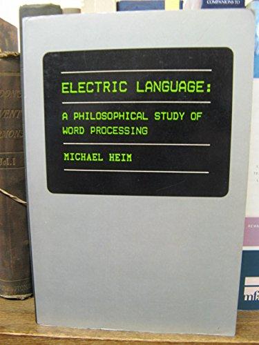 Book Electric Language: A Philosophical Study of Word Processing free