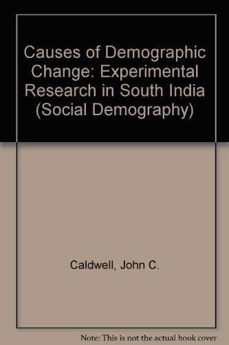 Book The Causes Of Demographic Change: Experimental Research In South India (social Demography) free