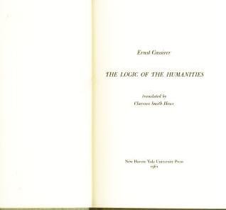 Book The Logic Of The Humanities free