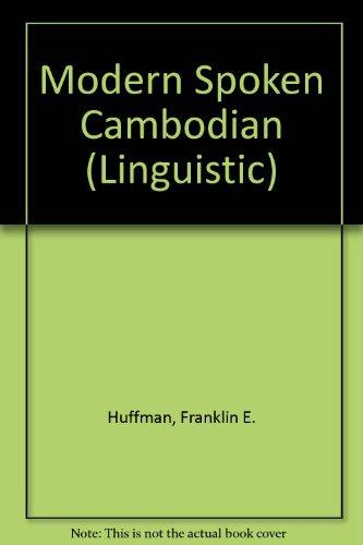 Book Modern spoken Cambodian, (Yale linguistic series) free