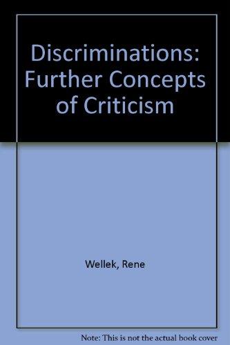 Book Discriminations Further Concepts of Criticism free