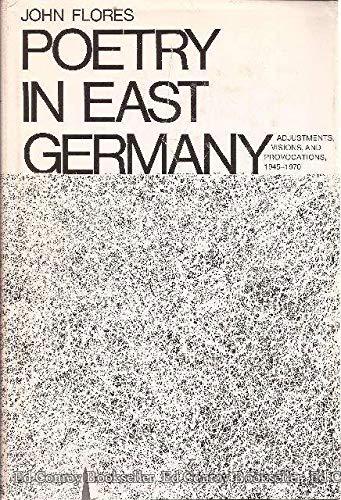 Book Poetry in East Germany: Adjustments, Visions, and Provocations, 1945 - 1970 free