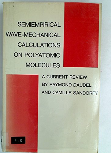 Book Semiempirical Wave Mechanical Calculatio free