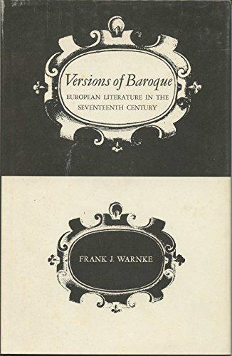 Book Versions of Baroque: European Literature in the Seventeenth Century free