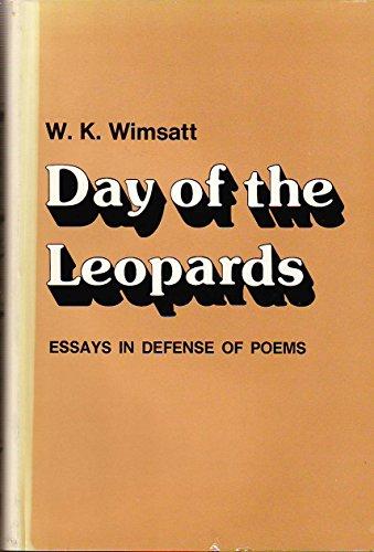 Book Day of the leopards: Essays in defense of poems free