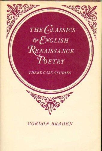 Book The classics and English Renaissance poetry: Three case studies (Yale studies in English) free