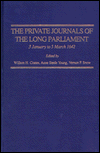 Book The Private Journals Of The Long Parliament 3 January To 5 March 1642. free