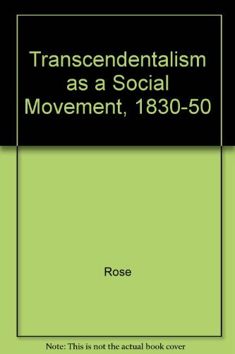 Book Transcendentalism as a social movement, 1830-1850 free