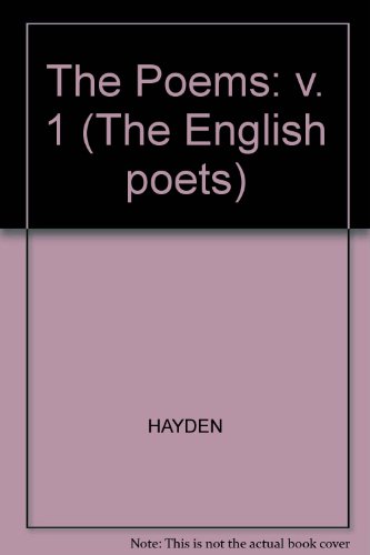 Book William Wordsworth: The Poems, Volume One [1] (English Poets) (v. 1) free