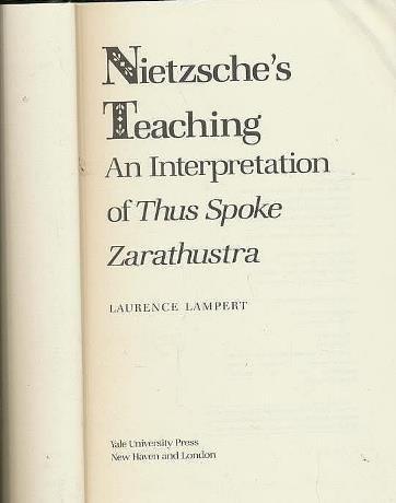Book Nietzsche's Teaching: An Interpretation of Thus Spoke Zarathustra free