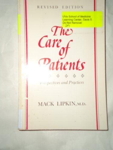 Book The Care Of Patients: Perspectives And Practices free