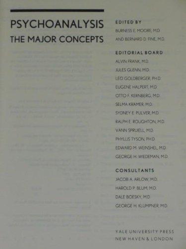 Book Psychoanalysis: The Major Concepts free