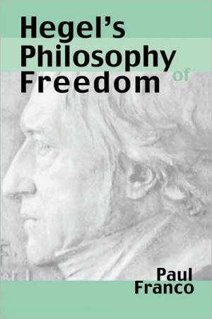 Book Hegel's Philosophy of Freedom free