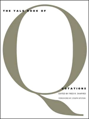 Book The Yale Book of Quotations free