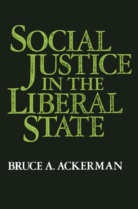 Book Social Justice in the Liberal State free