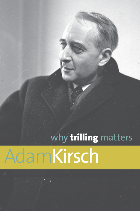 Book Why Trilling Matters (Why X Matters Series) free
