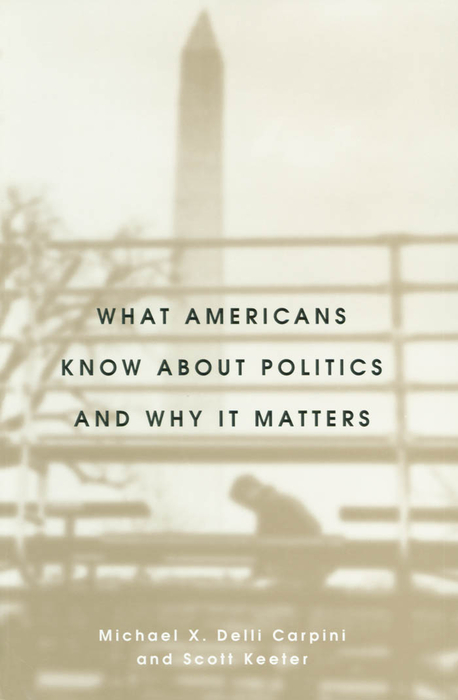 Book What Americans Know about Politics and Why It Matters free