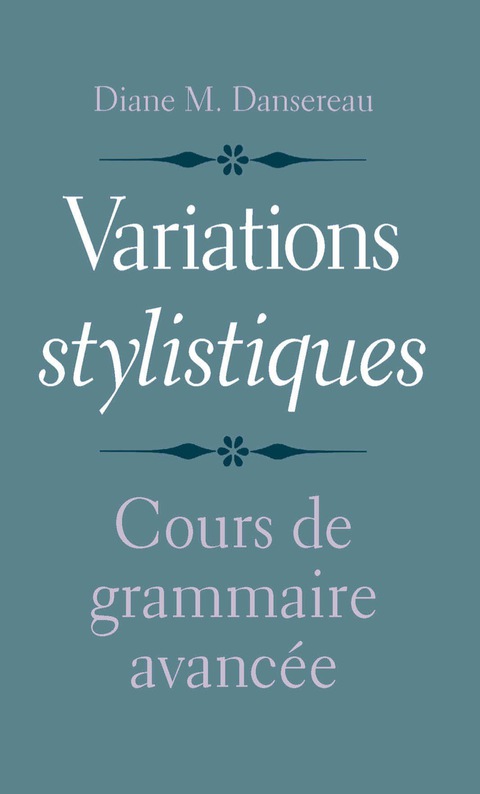 Book Variations stylistiques: Cours de grammaire avancée free