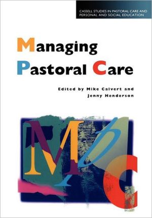 Book Managing Pastoral Care (Cassell Studies in Pastoral Care and Personal and Social Education) free