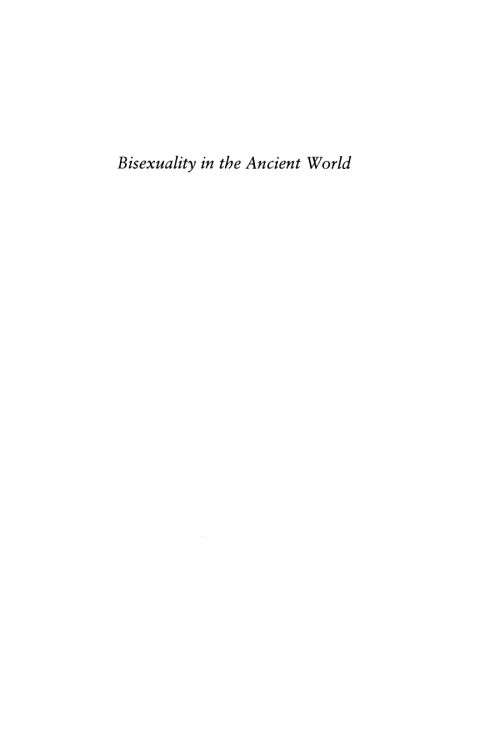 Book Bisexuality in the Ancient World free