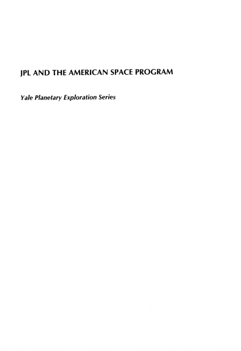 Book JPL and the American Space Program free