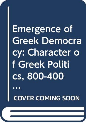 Book The Emergence of Greek Democracy free
