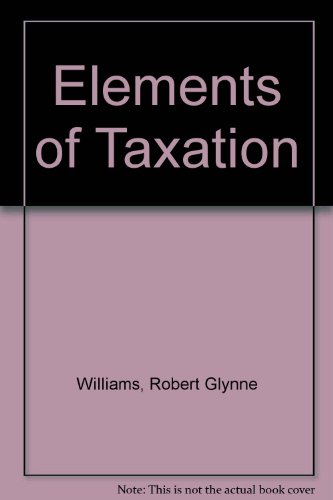 Book Elements Of Taxation, free