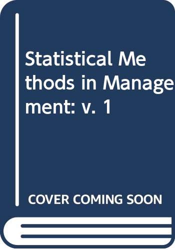 Book Statistical Methods in Management (v. 1) free