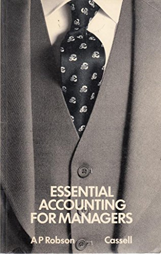 Book Essential Accounting for Managers free