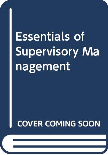 Book Essentials Of Supervisory Management free