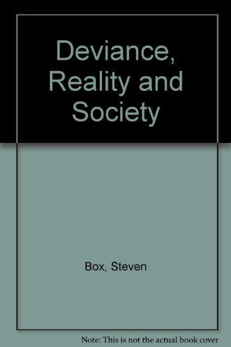 Book Deviance, Reality And Society free