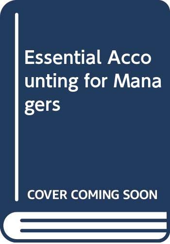 Book Essential Accounting for Managers free