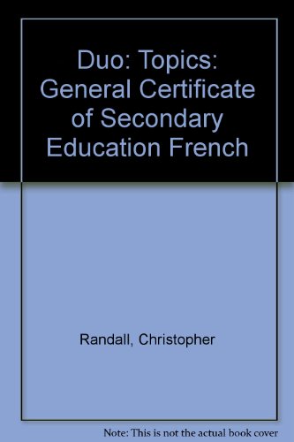 Book Duo Gcse French Topics free
