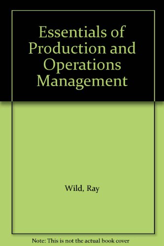 Book Essentials of Production and Operations Management free