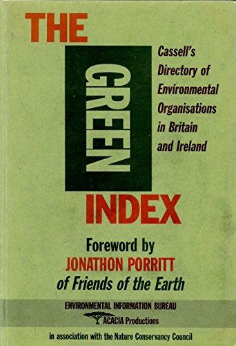 Book The Green Index: A Directory Of Environmental Organisations In Britain And Ireland free
