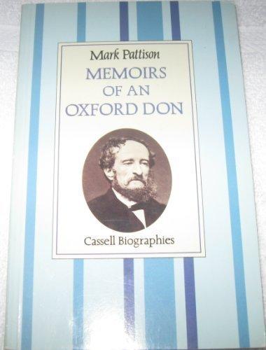 Book Memoirs Of An Oxford Don free