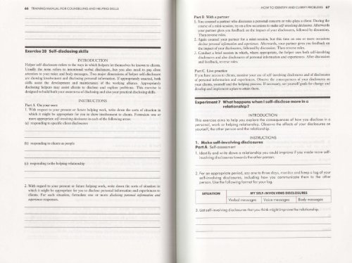 Book Training Manual for Counselling and Helping Skills free