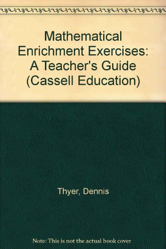 Book Mathematical Enrichment Exercises: A Teacher's Guide (cassell Education) free