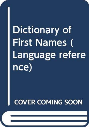 Book Dictionary of First Names (Language Reference) free