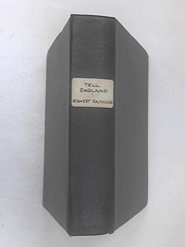 Book Tell England: A study in a generation free