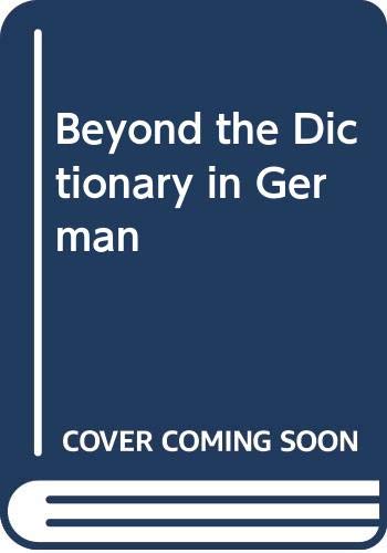 Book Beyond The Dictionary In German, free