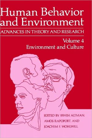 Book Environment and Culture (Human Behavior and Environment, 4) free